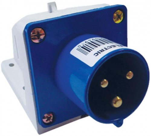Вилка 513 стационарная 2Р+РЕ 16А 220В IP44   SQ0605-0011  TDM