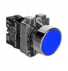 Кнопка управления NP2-BA61 без подсветки синяя, 1НО, IP40 (R)  573892  CHINT