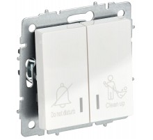 BRITE Выключ. 2-кл. с инд. отел. 10А ВС10-2-9-БрБ бел.  BR-V20-2-10-K01  IEK