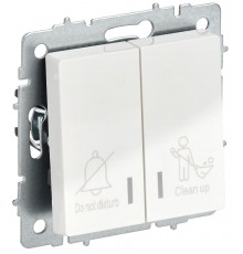 BRITE Выключ. 2-кл. с инд. отел. 10А ВС10-2-9-БрБ бел.  BR-V20-2-10-K01  IEK