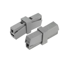 Строительно-монтажная клемма СМК 224-201 для светильника на 2 проводника (1,0-2,5)/(0,5-2,5) мм (5 шт./уп.)  07-2402-05  REXANT