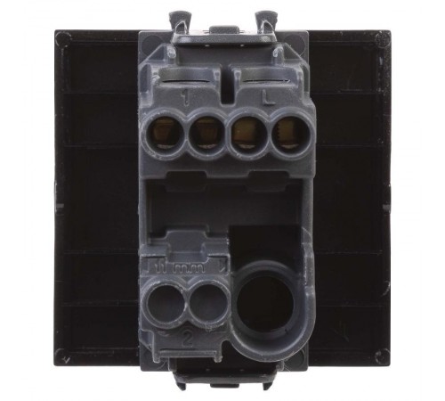 Выключатель "Черный квадрат", "Avanti", 16A, 2 мод.  4402102  DKC