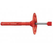 Дюбель для теплоизоляции 8х140 с металлическим гвоздём с термоголовой (250 шт.) ( 5,474 кг)  130098  Tech-KREP