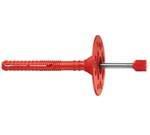 Дюбель для теплоизоляции 8х140 с металлическим гвоздём с термоголовой (250 шт.) ( 5,474 кг)  130098  Tech-KREP
