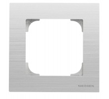 Рамка 1-постовая, серия SKY, цвет нержавеющая сталь2CLA857100A1401 ABB