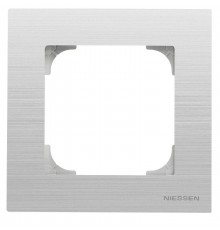 Рамка 1-постовая, серия SKY, цвет нержавеющая сталь2CLA857100A1401 ABB