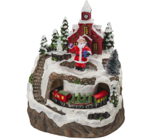 Светильник декоративный новогодний 95 075 NSL-60 (музыкальный - Дед мороз и новогодний поезд)  95075  Navigator