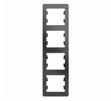 Glossa Графит Рамка 4-ая, вертикальная  GSL001308  SE