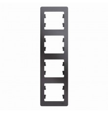 Glossa Графит Рамка 4-ая, вертикальная  GSL001308  SE