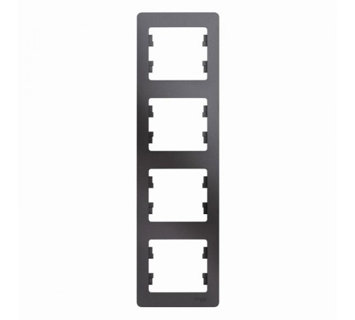 Glossa Графит Рамка 4-ая, вертикальная  GSL001308  SE