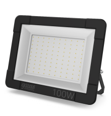 Прожектор светодиодный 100W 6700lm IP65 3000К черный  613527100  Gauss