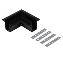 Коннектор TRM-R20-CC-B угловой для встраиваемого магнитного шинопровода NOVA TRM-R20 черный  Б0054782  ЭРА