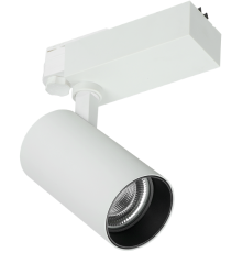 Светильник светодиодный трековый трёхфазный STR-30-99-40K-W30 регулируемый луч 4000K белый  Б0049785  ЭРА