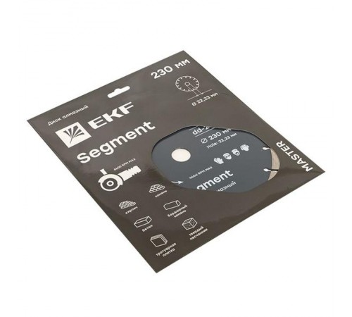 Диск алмазный Segment (230х22.23 мм) Master  dd-230s  EKF