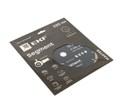Диск алмазный Segment (230х22.23 мм) Master  dd-230s  EKF