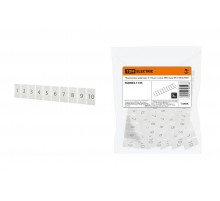 Маркировка цифровая (1-10) для клемм ЗНН-4мм2 (Ph-C ZB 6)  SQ0803-1134  TDM