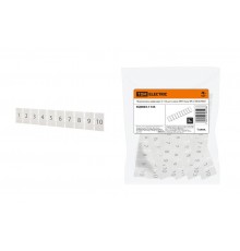 Маркировка цифровая (1-10) для клемм ЗНН-4мм2 (Ph-C ZB 6)  SQ0803-1134  TDM