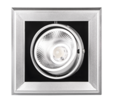 Светильник светодиодный встраиваемый карданный LED PSP-S 311 1x9W 4000K 24° GREY IP40  .5027145  Jazzway