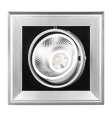 Светильник светодиодный встраиваемый карданный LED PSP-S 311 1x9W 4000K 24° GREY IP40  .5027145  Jazzway