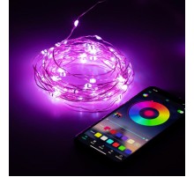 Гирлянда Нить ЕGNIG - PU-1 с пультом, RGB, 10 м, 220 V, с таймер, с музыкой, управляемая, IP20  Б0055993  ЭРА