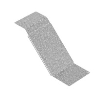 Крышка к повороту вертикальному регулируемому 150х50, толщ. 1,0 мм, Сендзимир цинк, 024405  КПВР-150х50-1,0-СЦ   Ostec