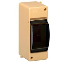 Корпус пластиковый навесной на 2 модуля КМПн 2/2 146х59х83мм IP30 сосна с прозрачной крышкой KREPTA 3 MKP42-N-02-30-20-S  IEK