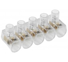 Зажим винтовой  концевой изолированный КЗВИ 2,5мм2 (5x1)  UZVK-025-5  IEK