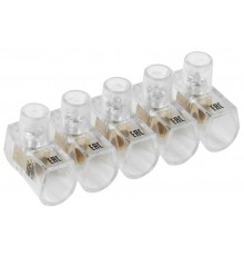 Зажим винтовой  концевой изолированный КЗВИ 2,5мм2 (5x1)  UZVK-025-5  IEK