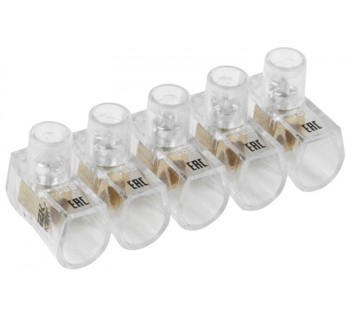 Зажим винтовой  концевой изолированный КЗВИ 2,5мм2 (5x1)  UZVK-025-5  IEK