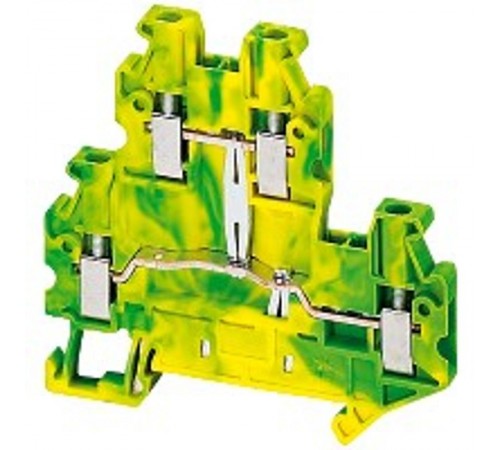 КЛЕММНИК ВИНТОВОЙ С ЗАЗЕМЛЕНИЕМ, СЕЧЕНИЕМ ПРОВОДА 4ММ2, 4ТЧК  NSYTRV24DPE  Schneider Electric