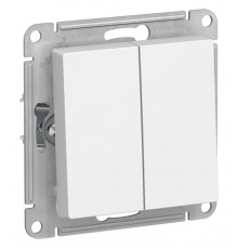 AtlasDesign Лотос Выключатель 2-клавишный, сх.5, 10АХ, механизм  ATN001351  SE