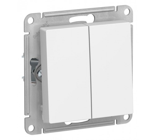 AtlasDesign Лотос Выключатель 2-клавишный, сх.5, 10АХ, механизм  ATN001351  SE