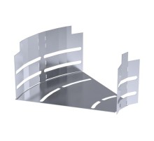 Угол горизонтальный изменяемый 0-45 градусов Стандарт INOX (AISI 316) 200х100  PR16.3622  Промрукав