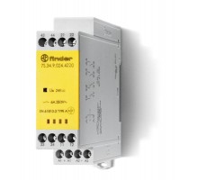 Модульное электромеханическое реле безопасности (реле с принудительным управлением контактами); 2NO+2NC 6A; контакты AgSnO2  7S3491104220  Finder