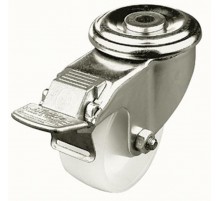 Ролик WZ-SB72-00-01-000 для шкафов и стоек, макс. нагрузка системы 400 кг, d=80мм, крепление винтом M12, с тормозом (SZB-72-00-01)  10841  Zpas