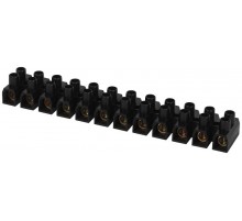 Зажим винтовой  NO-225-518 изолированный ЗВИ-нг 100А (6.0-40 мм2) 12 пар чёрный  Б0068073  ЭРА