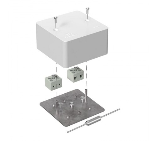 Коробка огнестойкая для кабель-канала 40-0460-FR6.0-4-П Е15-Е60 (латунь) с термопредохранителем 85х85х45 IP42 4p, 6.0 мм.кв. 40-0460-FR6.0-4-П-Е60  