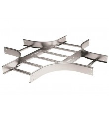 Х-ответвитель 100х600 R-300, лонжерон 1,5 мм, цинк-ламельный, в комплекте с креп. эл. и соед. пластинами, необходимыми для монтажа  LIX1306KZL  DKC