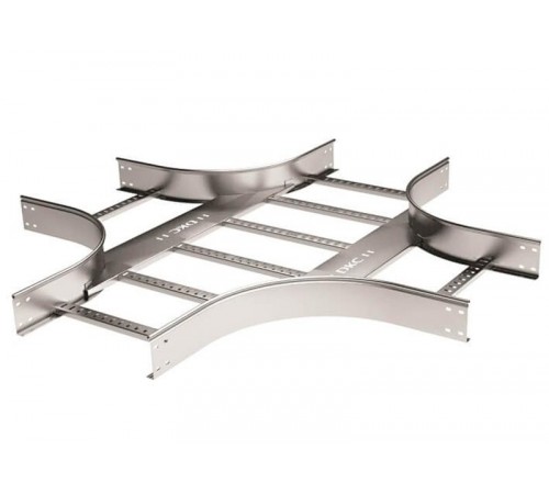 Х-ответвитель 100х600 R-600, лонжерон 1,5 мм, цинк-ламельный, в комплекте с креп. эл. и соед. пластинами, необ  LIX1606KZL  DKC