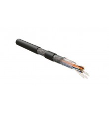 ISUTP4-C5E-P26/30-PU-BK (500 м) Кабель для сетей Industrial Ethernet, категория 5e, 4x2x26 AWG, S/UTP, PU 444058  Hyperline