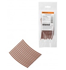 Набор трубок термоусаживаемых, клеевых "Моноцвет, коричневый 2,4/0,8 " SQ0548-3002  TDM