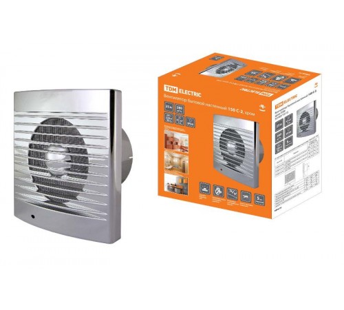 Вентилятор бытовой настенный 150 С-2, хром  SQ1807-0115  TDM