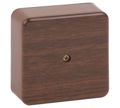 Распаячная коробка BS-O-75-75-28 без клеммы 75х75х28мм дуб IP40  Б0058706  ЭРА