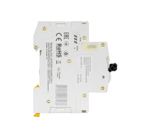 Выключатель автоматический двухполюсный M06N 2P D 4А 6кА ARMAT  AR-M06N-2-D004  IEK