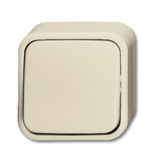 Выключатель 1-клавишный, 2-полюсный для открытого монтажа, серия Busch-Duro 2000 AP, цвет слоновая кость  1042-0-0654  2CKA001042A0654  ABB