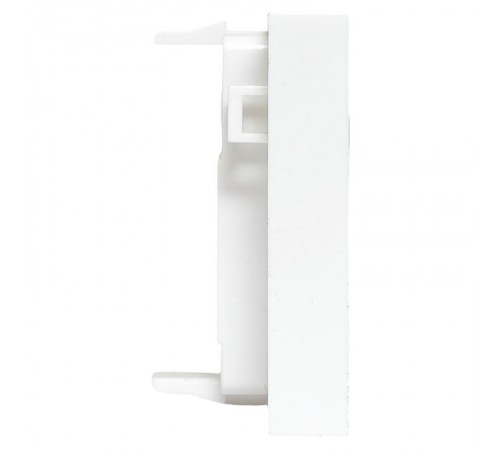 Вставка розеточная TERACOM PRO 45x45мм Mosaic на 1 мод Keystone со шторкой и маркером белая  TRP-INS-MOS-2M1P-WH  EKF