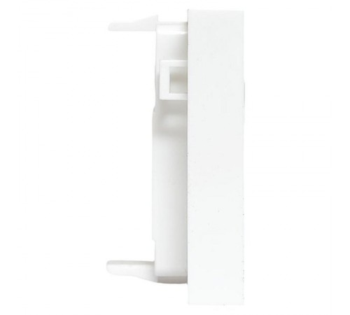 Вставка розеточная TERACOM PRO 45x45мм Mosaic на 1 мод Keystone со шторкой и маркером белая  TRP-INS-MOS-2M1P-WH  EKF