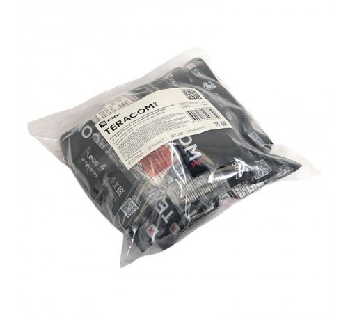 Вставка розеточная TERACOM PRO 45x45мм Mosaic на 1 мод Keystone со шторкой и маркером белая  TRP-INS-MOS-2M1P-WH  EKF