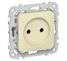 FLITE Розетка без заземления без шторок быстрозажимные клеммы 10А РС01-1-ФлН навахо  FI-R10-10-1-K87  IEK