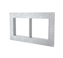 Рама с фланцем неразборная, горячеоцинкованная,  1х2 ячеек 120х160  мм  DXF00A2  DKC